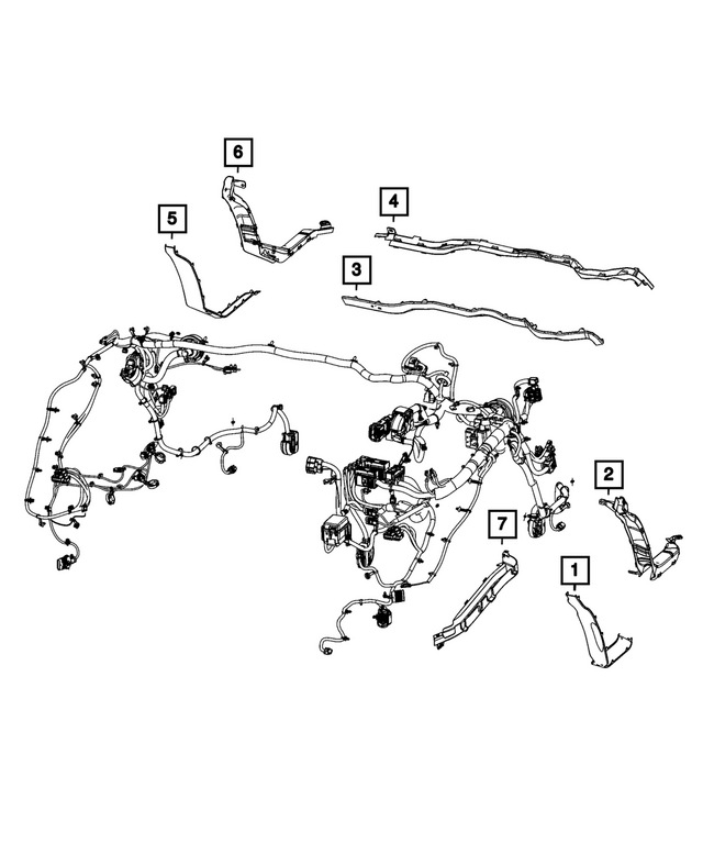 68547700AA - Electrical: Wiring Trough for Mopar Image