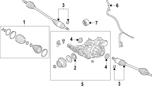 Drive Axles for 2024 Lincoln Nautilus #0