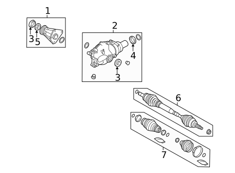 Carrier & Front Axles for 2003 Land Rover Range Rover #0