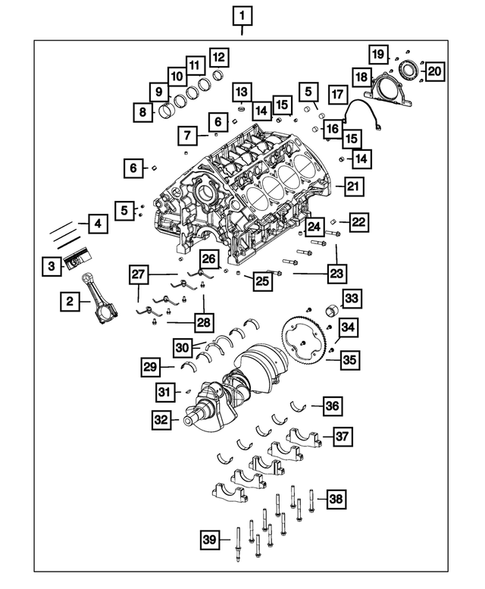 Cylinder Block for 2023 Dodge Challenger #0