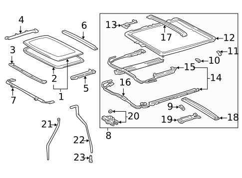 Sunroof for 2003 Lexus GS300 #0