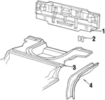 20448853 - Body: Rear Panel for Chevrolet: Cavalier Image