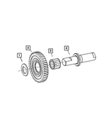 5134152AA - NVG Manual Transaxle 5 Speed: Thrust Washer for Mopar Image