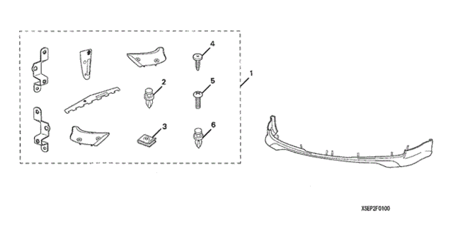 Front Under Spoiler (1) for 2004 Acura TL #0