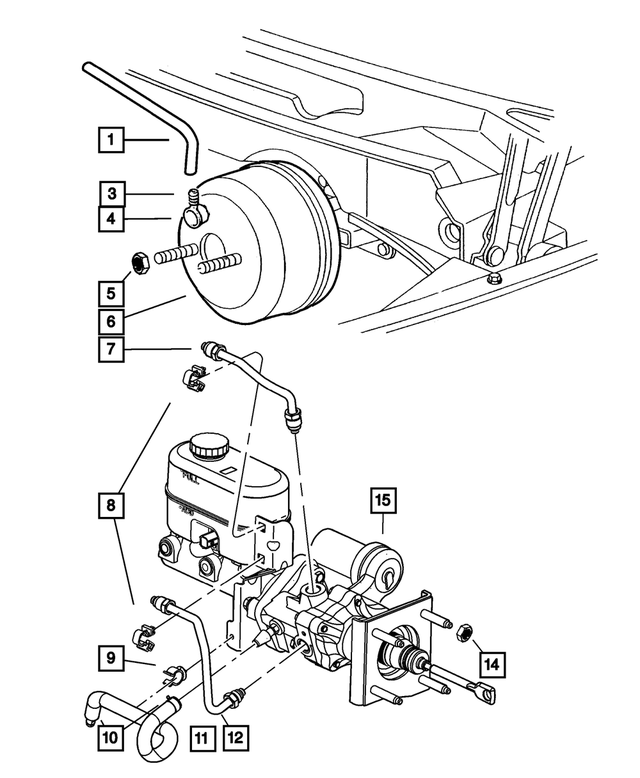 52010337AB - Service Brakes: Brake Tube for Mopar Image
