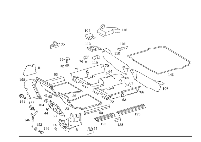 1266800380 - Panelling: Panelling for Mercedes-Benz: 280S, 280SE, 280SEL, 300SE, 300SEL, 380SE, 380SEC, 380SEL, 560SEC, 560SEL Image image