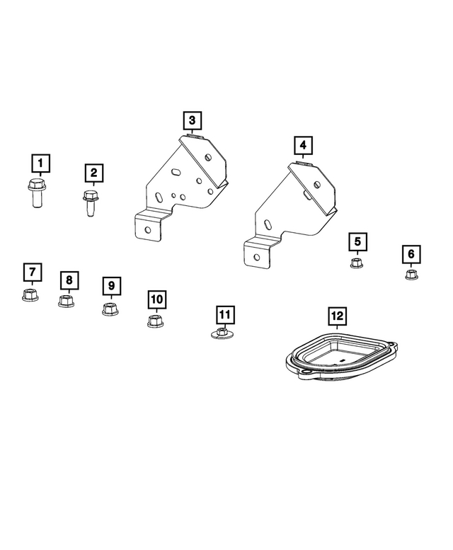 6101794 - Electrical: Hex Head Bolt And Coned Washer for Mopar Image