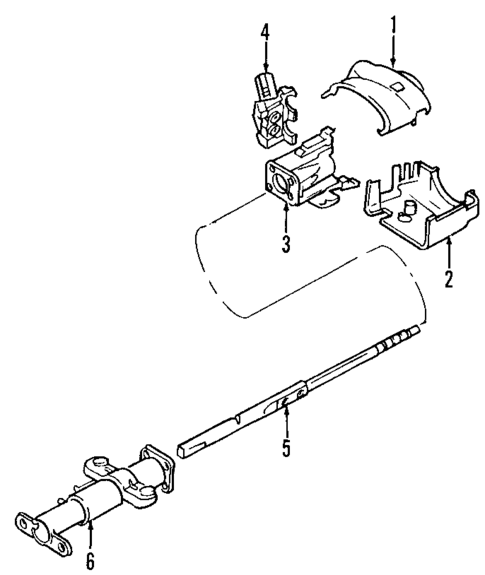 Steering Column for 2005 Chevrolet Colorado #1