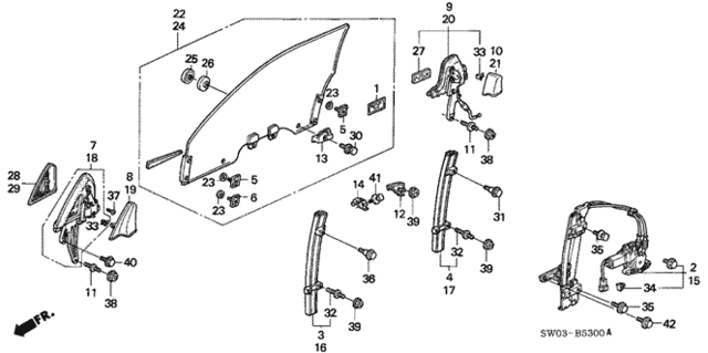 Door Windows for 2002 Acura NSX #0