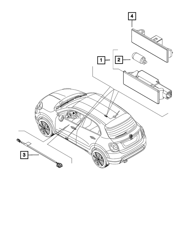 68124745AA - Electrical: Courtesy Lamp for Mopar Image