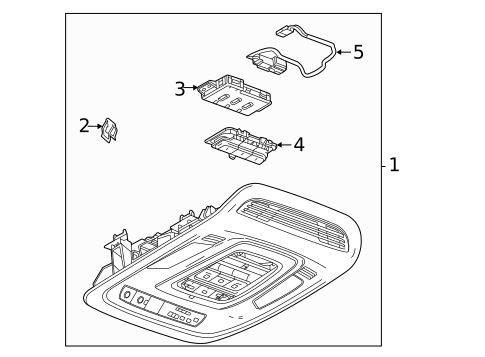 Overhead Console for 2020 Cadillac CT4 #0