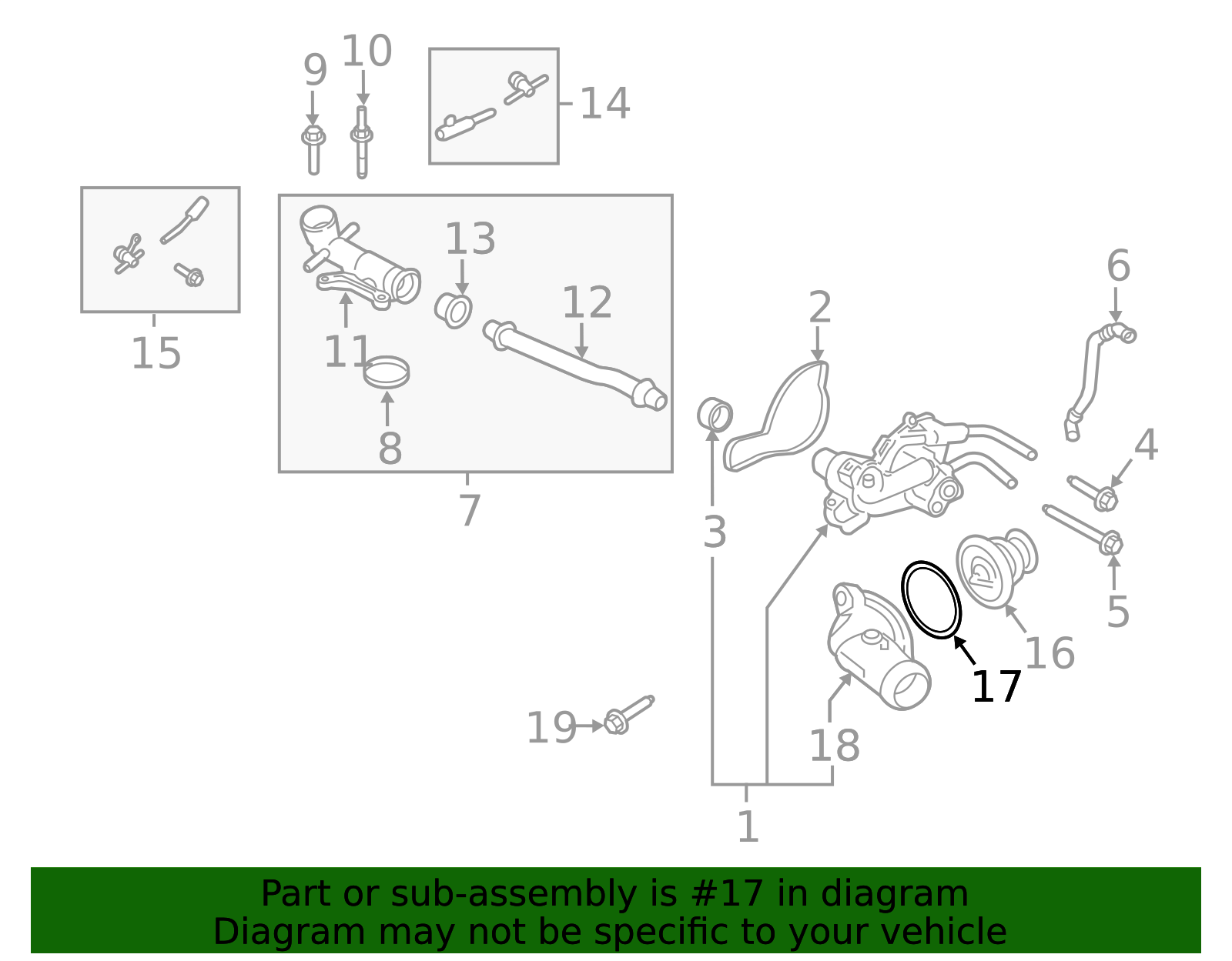 BR3Z-8255-A - 2011-2024 Ford - Thermostat Gasket | Ford OEM Parts Outlet
