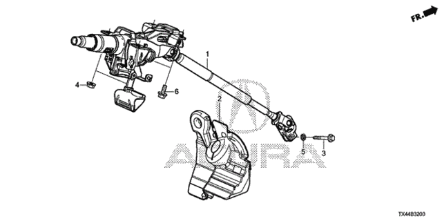 Steering Column for 2013 Acura RDX #0