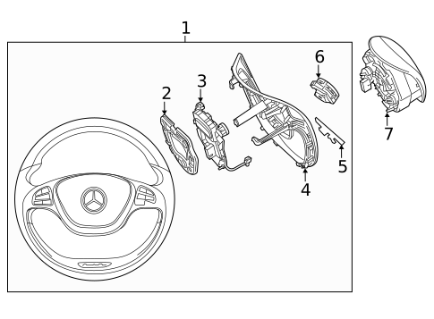Steering Wheel & Trim for 2022 Mercedes-Benz Metris #2
