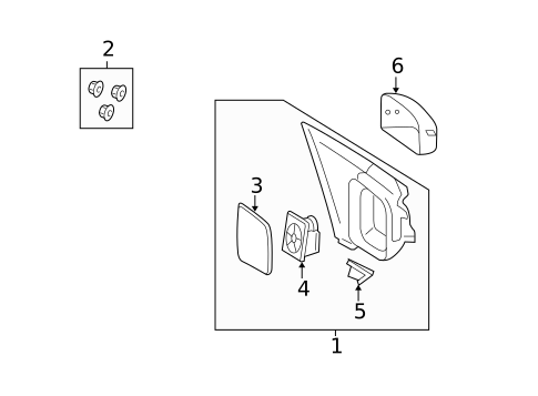Outside Mirrors for 2009 Mercury Sable #0