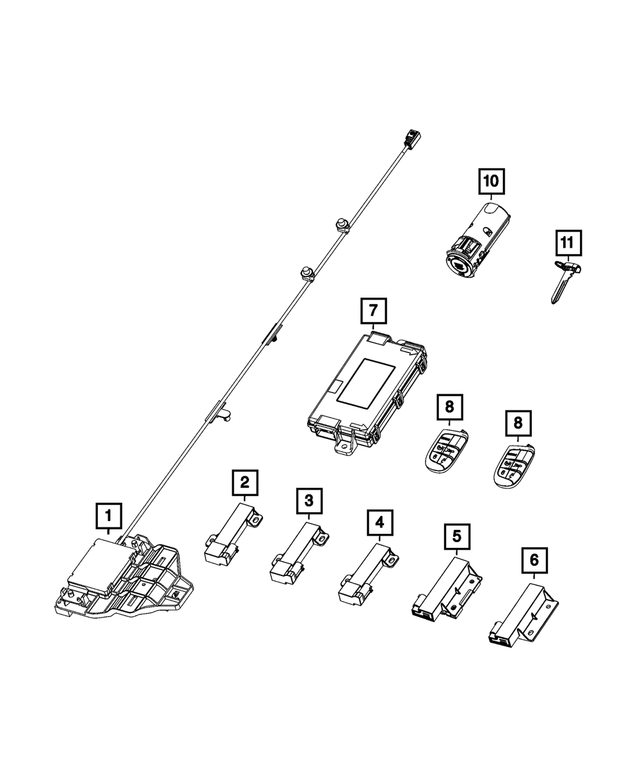 68572332AA - Electrical: Hub Receiver for Mopar Image
