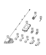 68572332AA - Electrical: Hub Receiver for Mopar Image