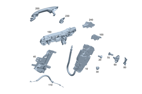 Rear Locking System for 2025 Mercedes-Benz EQB 300 #0