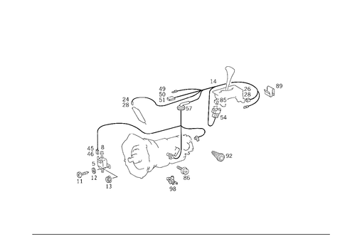Electrical Parts Used for Automatic Transmission for 1993 Mercedes-Benz 500E #1