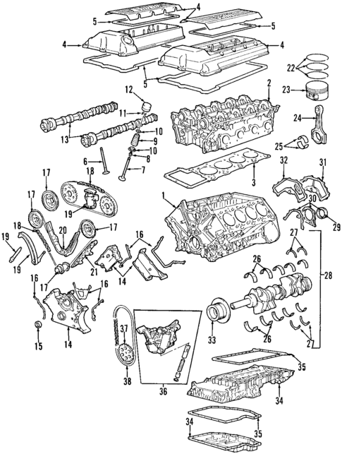 Engine for 1997 BMW 540i #0