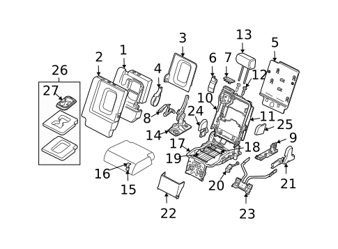 Second Row Seats for 2009 INFINITI QX56 #1