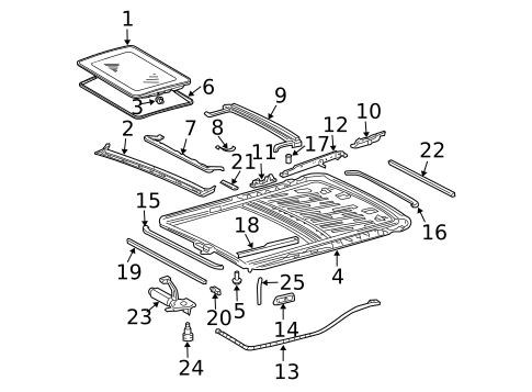 Sunroof for 2008 Mercedes-Benz CLK 350 #0