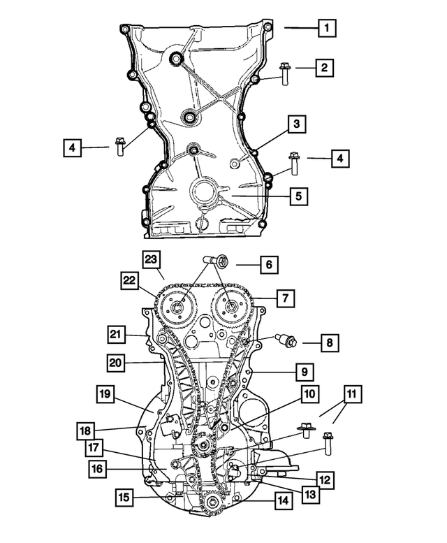 2436125000 - Engine 1.8L Four Cylinder: Bolt, Mounting for Mopar Image