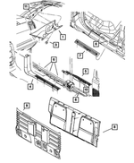 5JJ88BD1AB - Interior Trim: A Pillar Molding, Right for Mopar Image