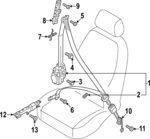 4K8857619B - Electrical: Support for Audi: RS7 Sportback Image