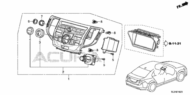 Switch Panel (Navigation) for 2014 Acura TSX #0