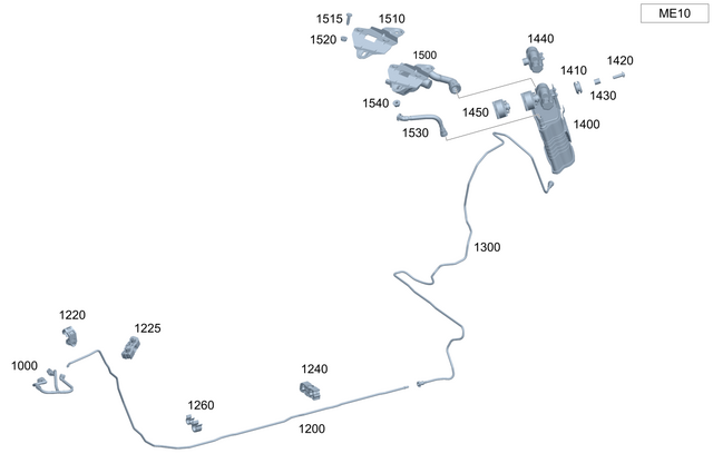 2134700364 - : Fuel Line for Mercedes-Benz Image