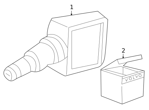 Tire Pressure Monitor Components for 2003 Volvo XC90 #0