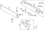 LR186844 - : Side Trim for Land Rover: Range Rover Image