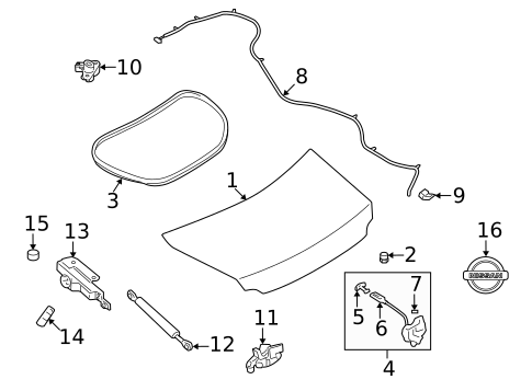Lid & Components for 2019 Nissan GT-R #0
