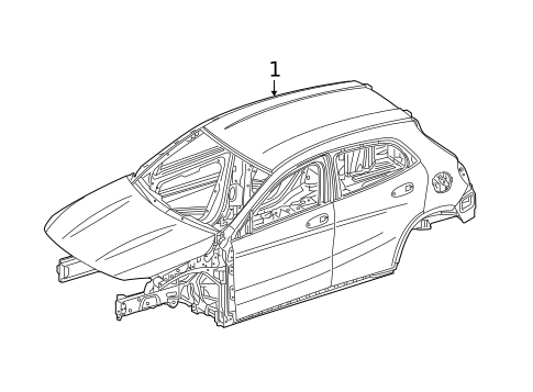 Body Shell for 2016 Mercedes-Benz GLA250 #0