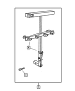 82204454 - Mopar Accessories - Component Parts: Ski - 4 Pair Carrier Kit for Mopar Image
