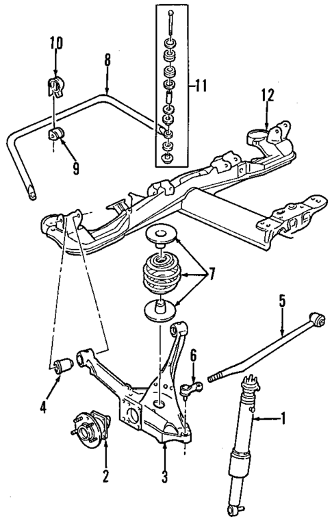 Rear Suspension for 2004 Pontiac Bonneville #1