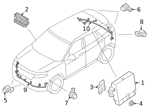 Electrical Components for 2022 Land Rover Range Rover Evoque #1