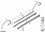 51777345046 - : Right Door Sill Cover for BMW Image
