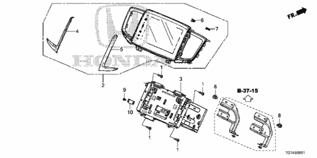 Display Audio Unit (2) for 2016 Honda Pilot #0