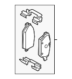 34106897141 - : Brake Pads for Mini Image