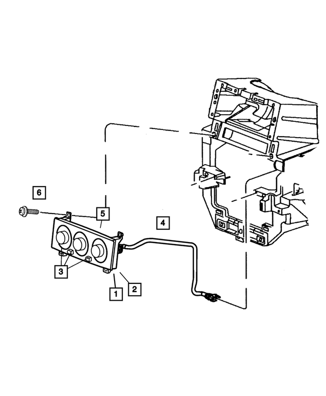 55115904AC - Air Conditioning &amp; Heater: A/c And Heater Control for Mopar Image