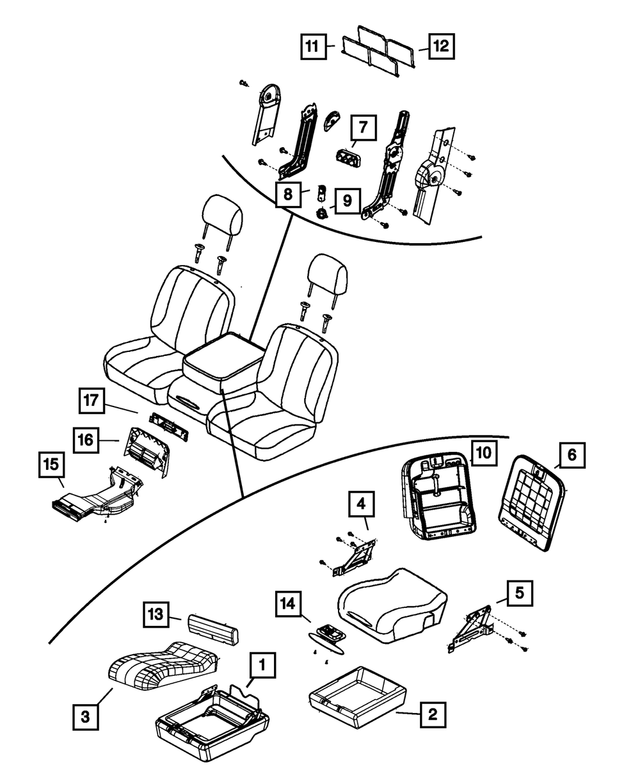 1QA07XDVAA - Interior Trim: Storage Bin for Mopar Image