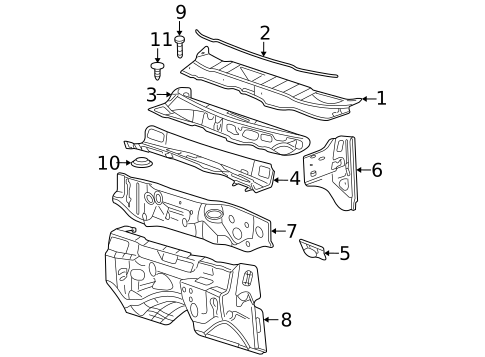 Cowl for 2006 Dodge Ram 1500 #0
