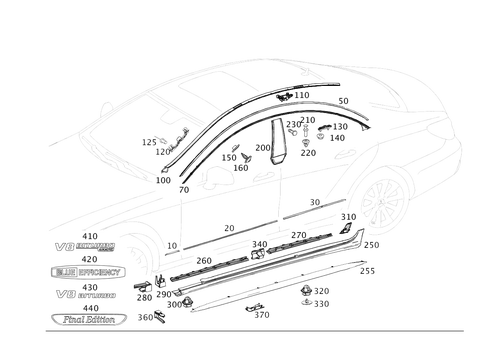 Outside Attachment Parts for 2016 Mercedes-Benz CLS63 AMG S #0