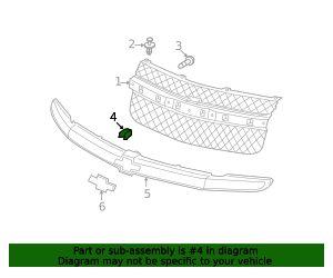 2005-2009 Chevrolet Equinox Front Grille Retainer 5482087 | OEM Parts ...