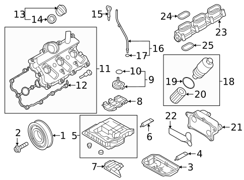 Hardware, Fasteners & Fittings for 2015 Audi A8 Quattro #1
