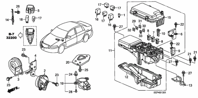 Control Unit (Engine Room) ('07) for 2007 Acura TL #0