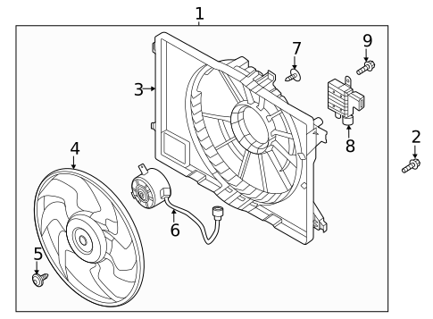 Cooling Fan for 2022 Kia Niro EV #0