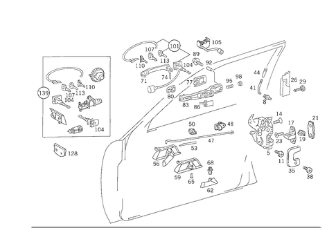 Locking System for 1988 Mercedes-Benz 300E #3